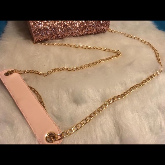 New Pink Glitter Purse Tote Bag - Picture 5 of 6